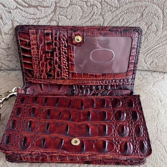 Brahmin Wristlet / Waller Pecan Brown Melbourne Leather - Picture 9 of 9